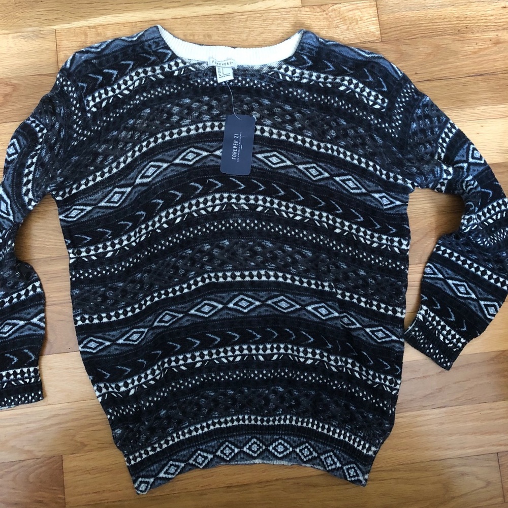 Printed Winter Sweater